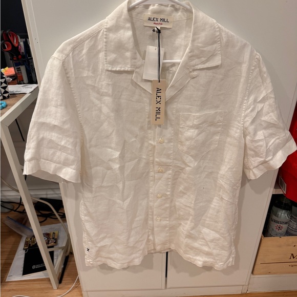 Alex Mill Other - Brand new Alex Mill Men's camp White Button Down Shirt in linen size s